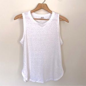 Banana Republic Signature Tee Linen Tank in Glitter